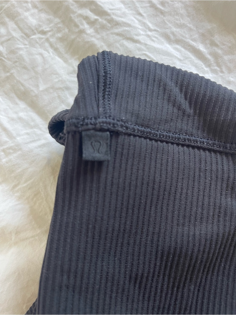 lululemon athletica Ribbed V-Neck Black Tank Top - Picture 2 of 2